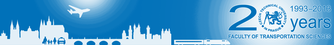 logo 20th anniversary of the Faculty of Transportation Sciences