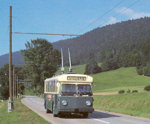 Trolejbus ve Val de Ruz (Švýcarsko)