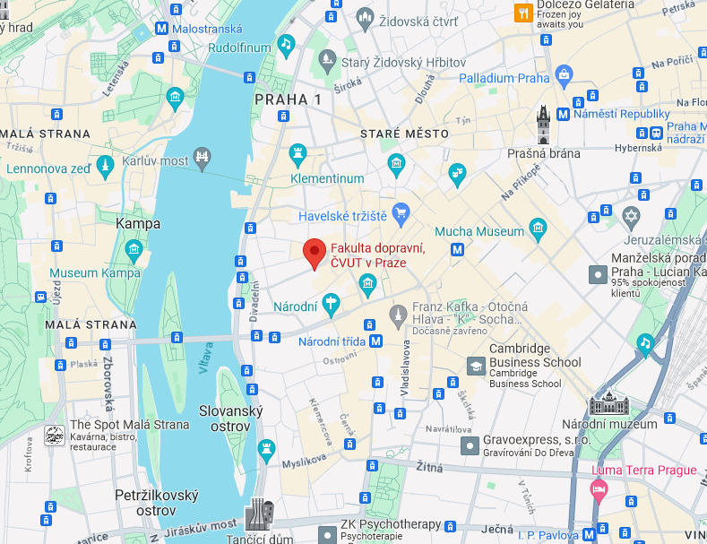 mapa Konvikt