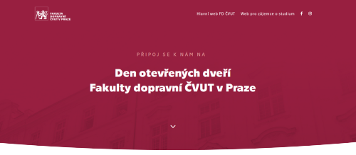 náhled webové stránky dod.fd.cvut.cz